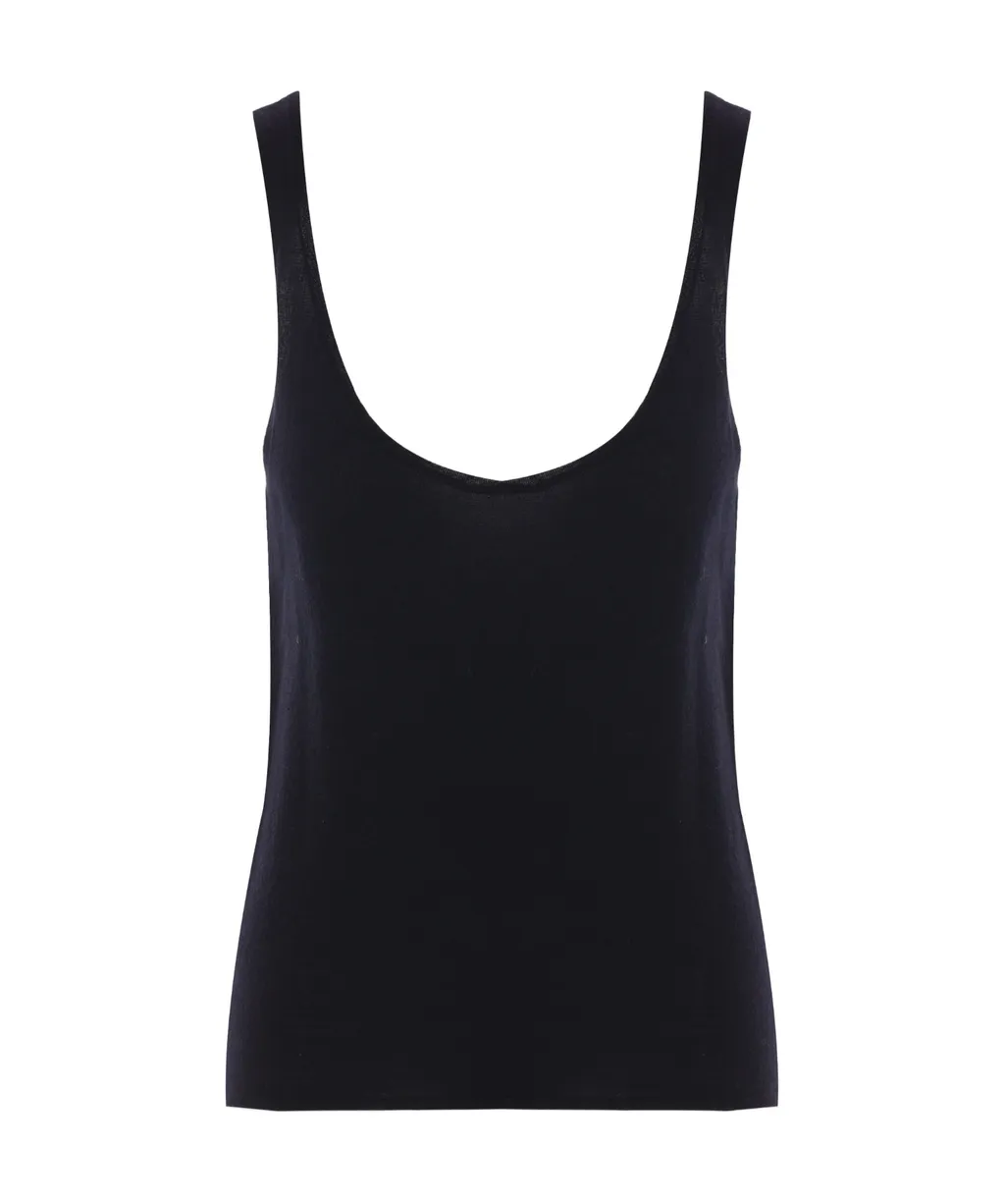 Straight Hem Sleeveless Tank Top