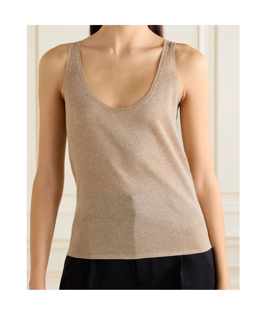 Sleeveless Knitted Tank Top