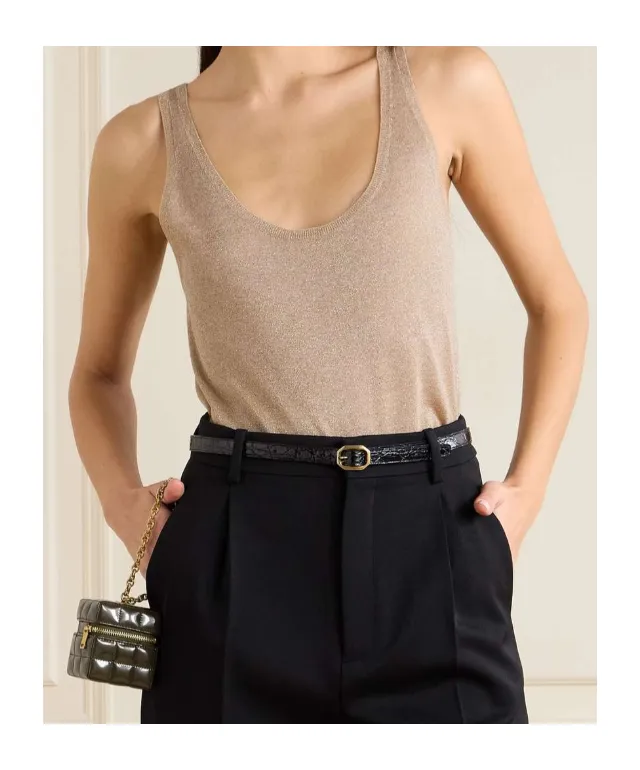 Sleeveless Knitted Tank Top
