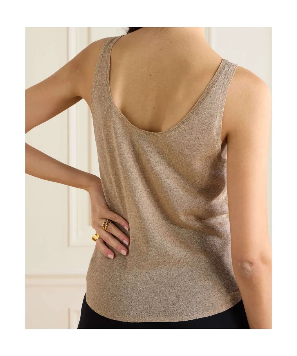 Sleeveless Knitted Tank Top