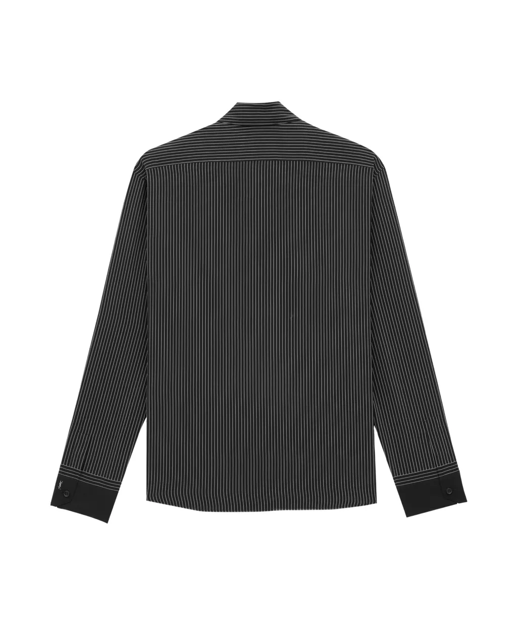 Cassandre Shirt In Striped Silk