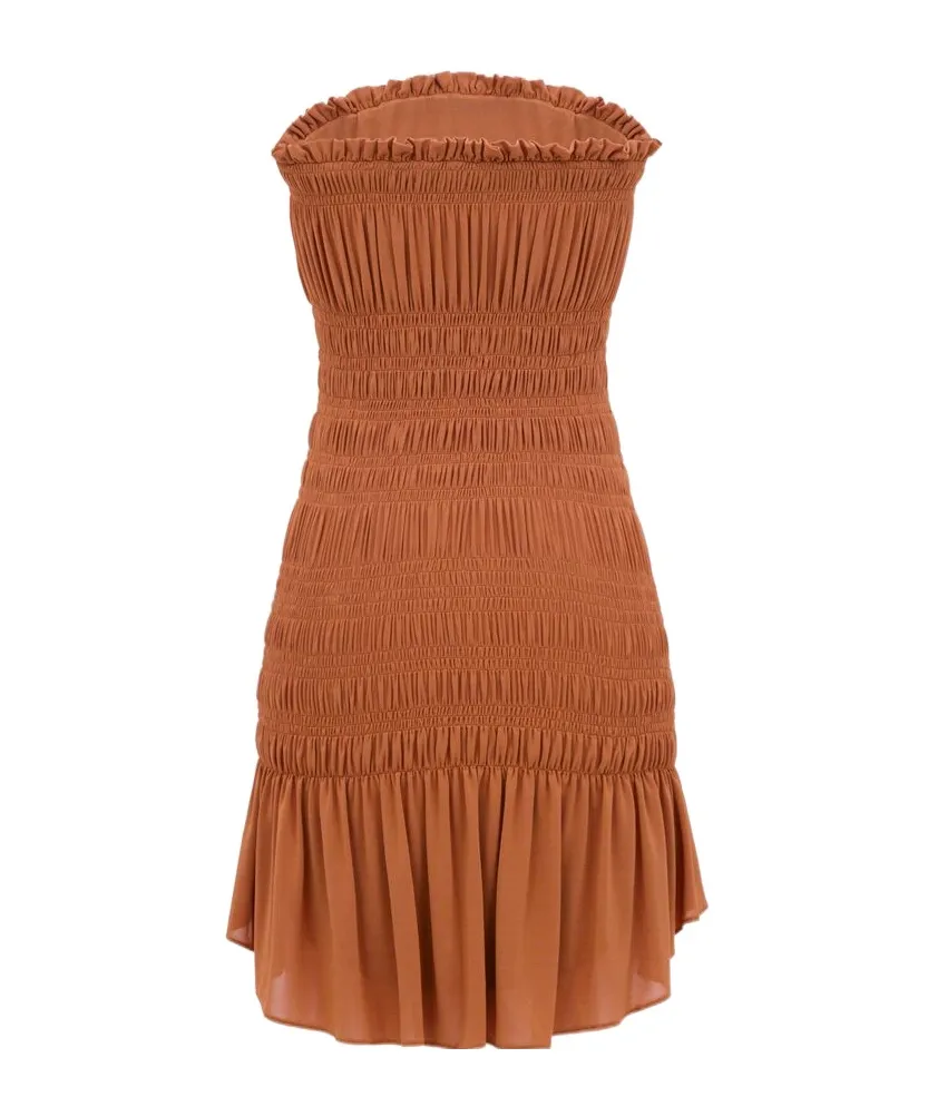 Stretch-Jersey Pleated Dress