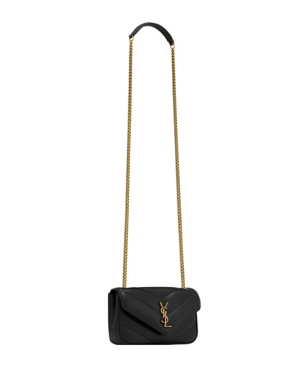 Loulou Logo Plaque Mini Shoulder Bag