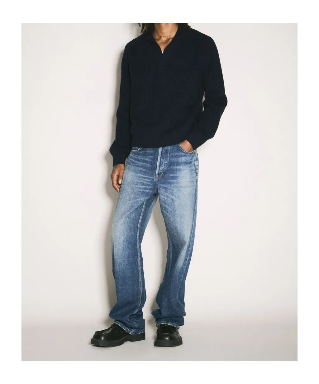 Faded-Wash Jeans