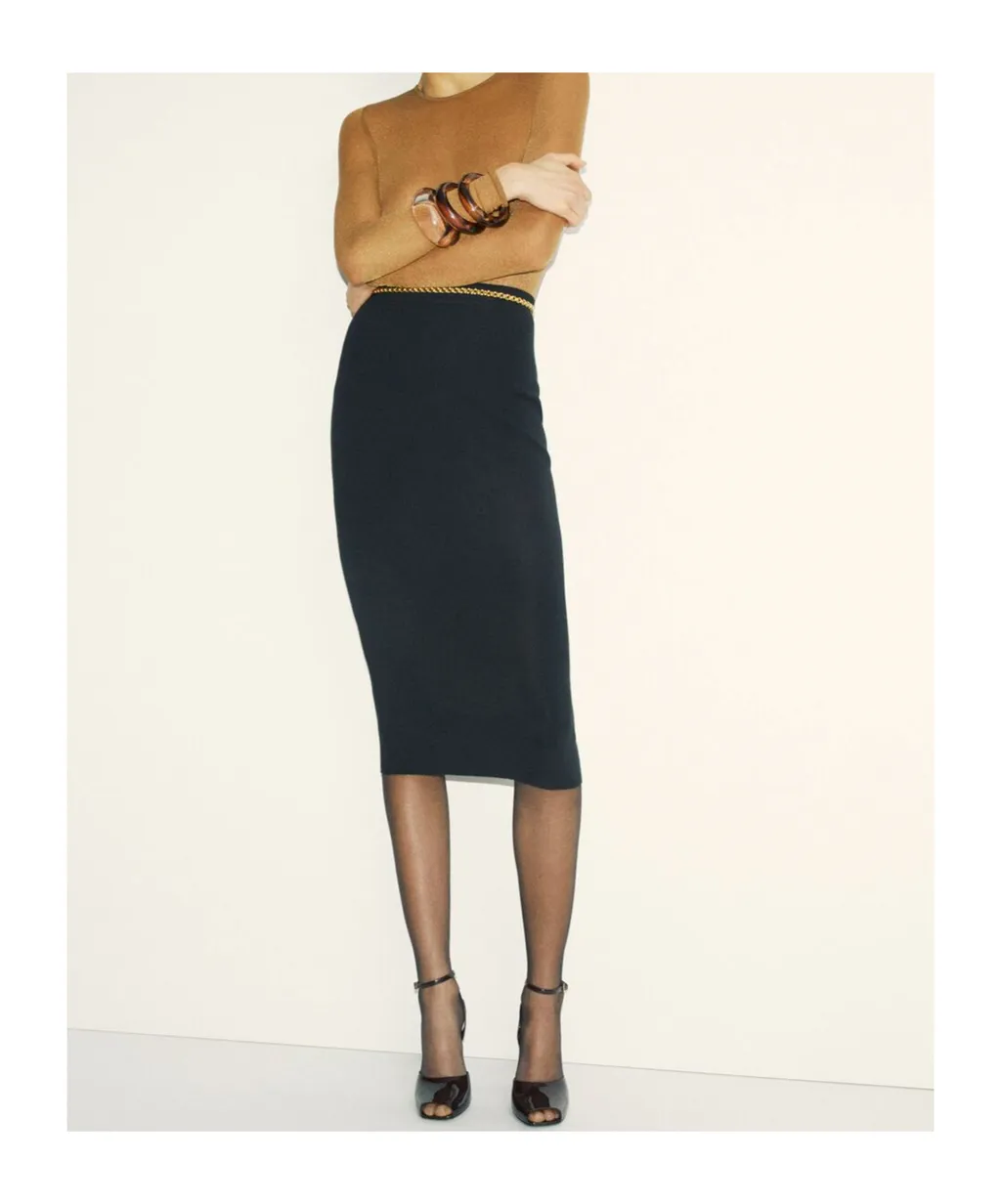 High Waist Pencil Skirt