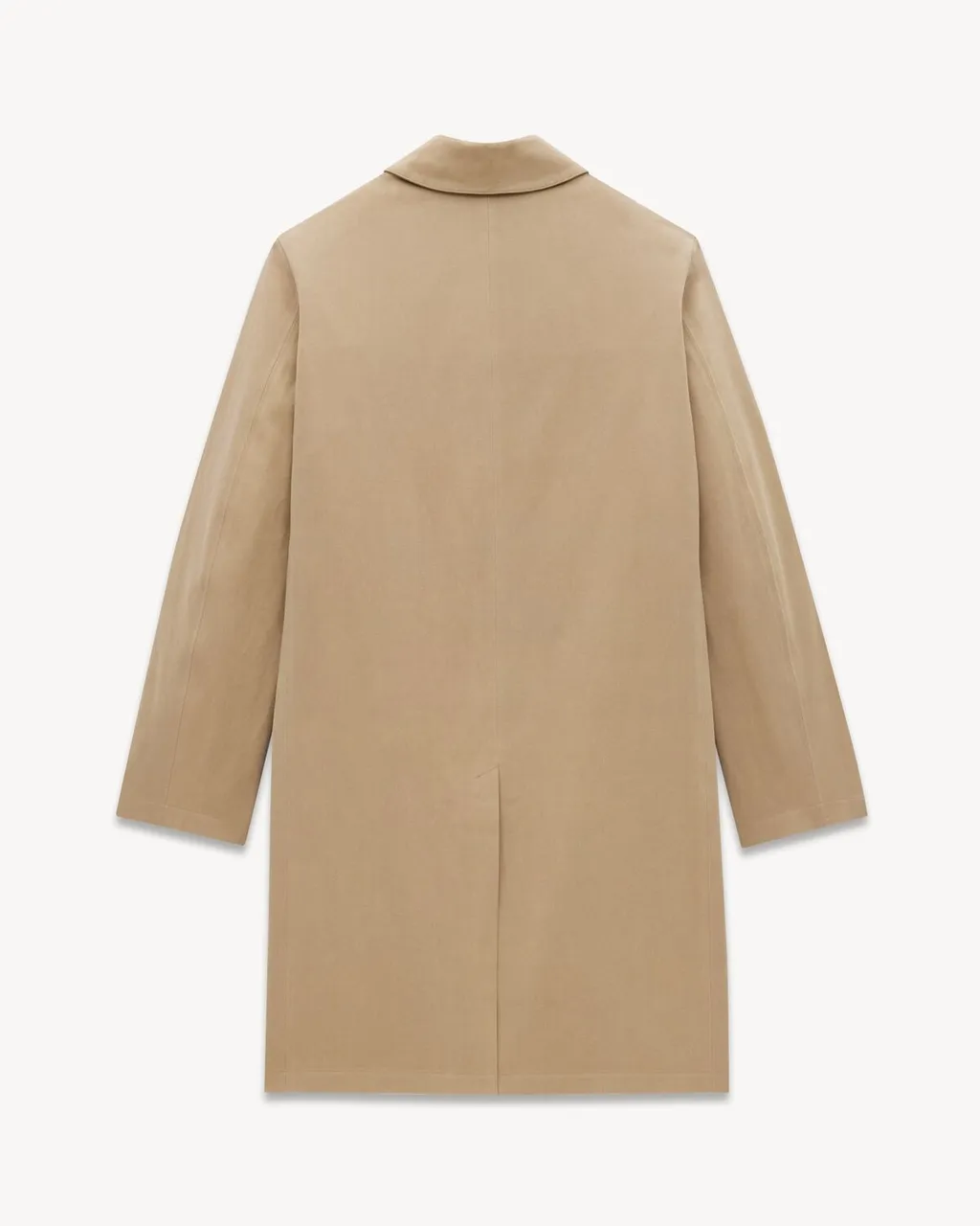 Knee-Length Long-Sleeved Mackintosh Coat