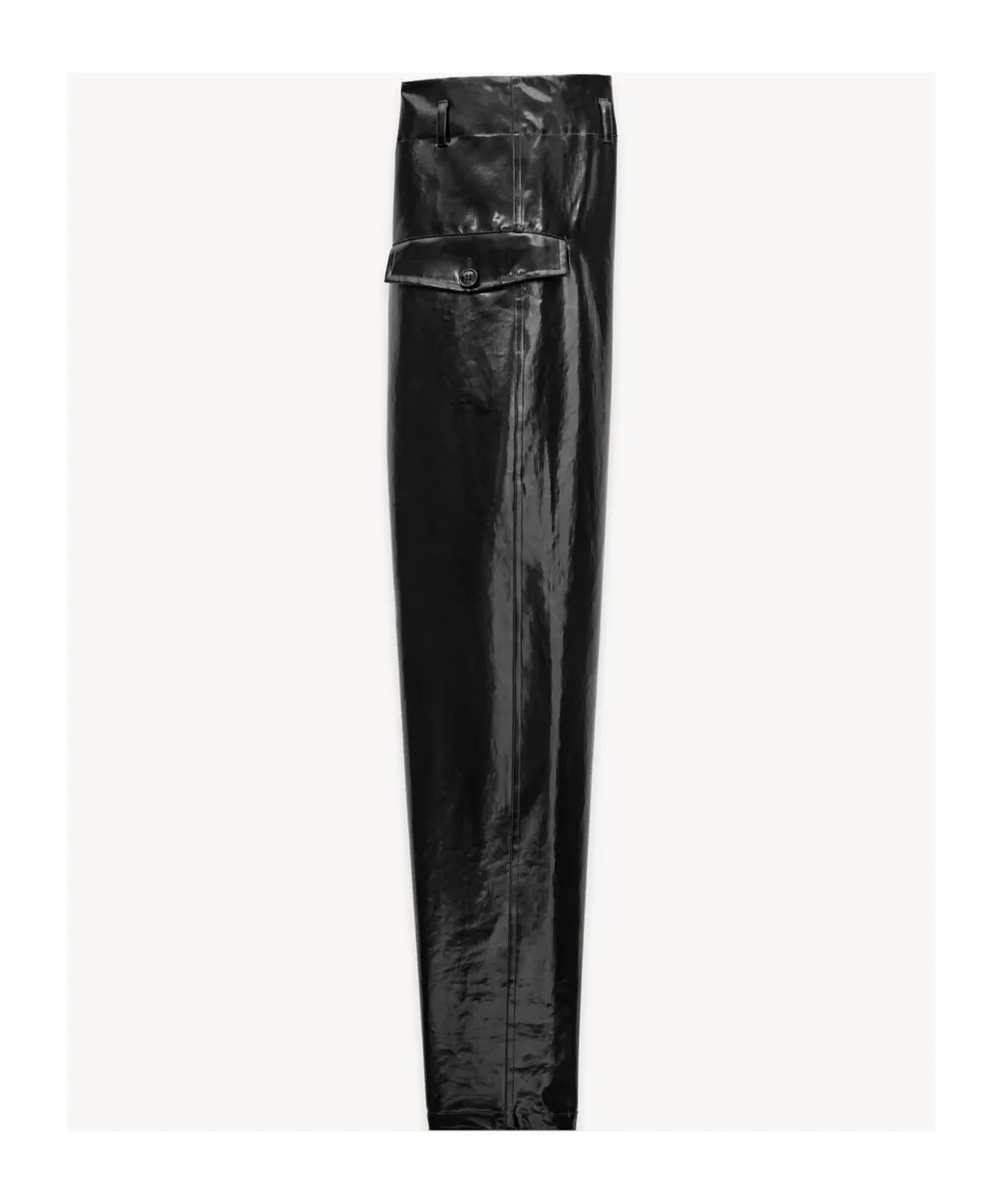 Paperbag High-Rise Trousers