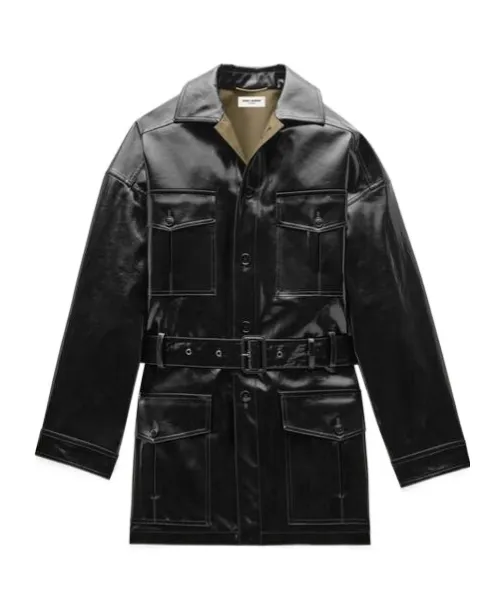 Single-Breasted Saharienne Jacket