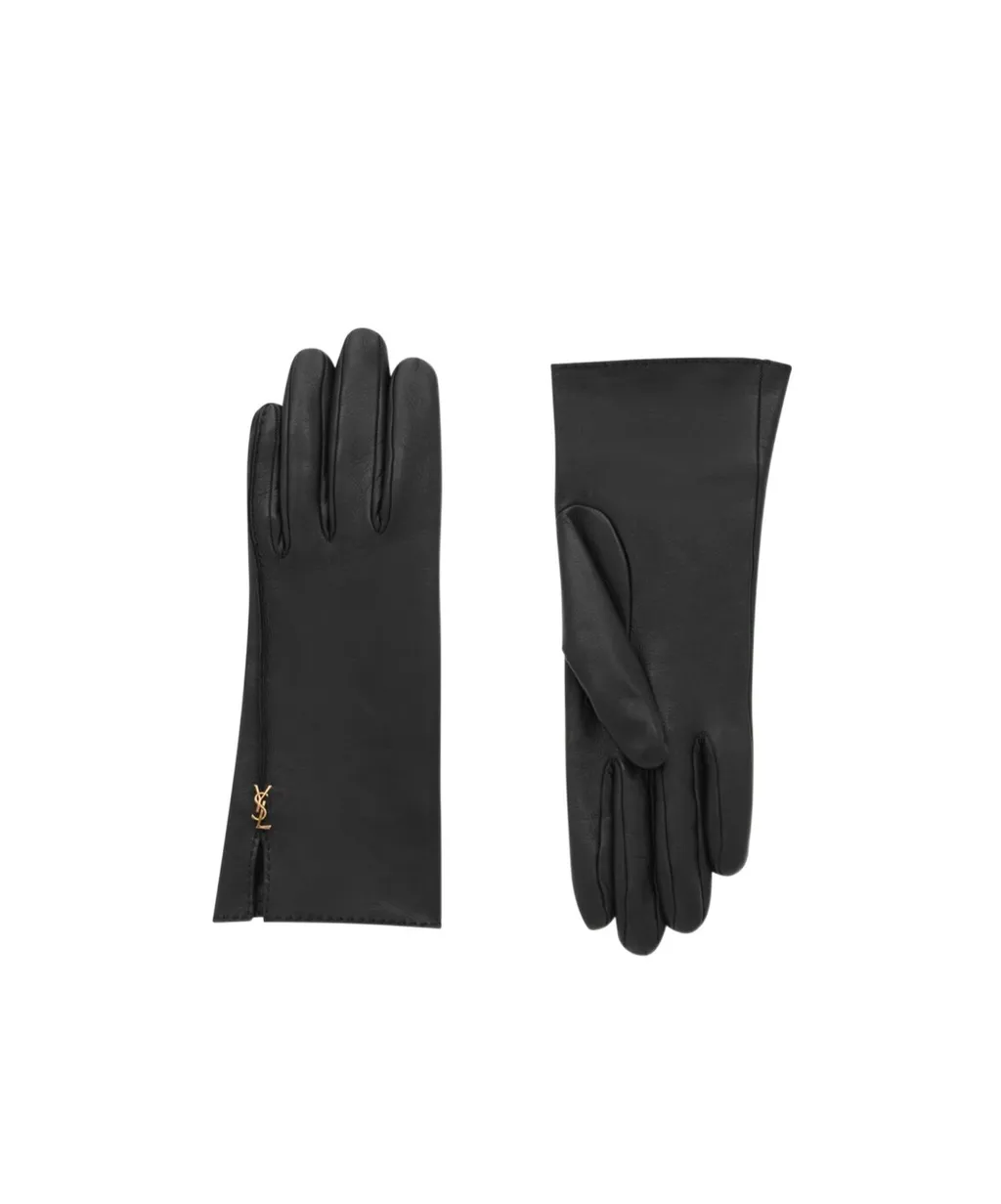 Cassandre Logo Plaque Gloves