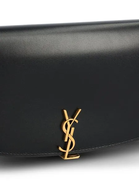 Logo Plaque Foldover Top Shoulder Bag