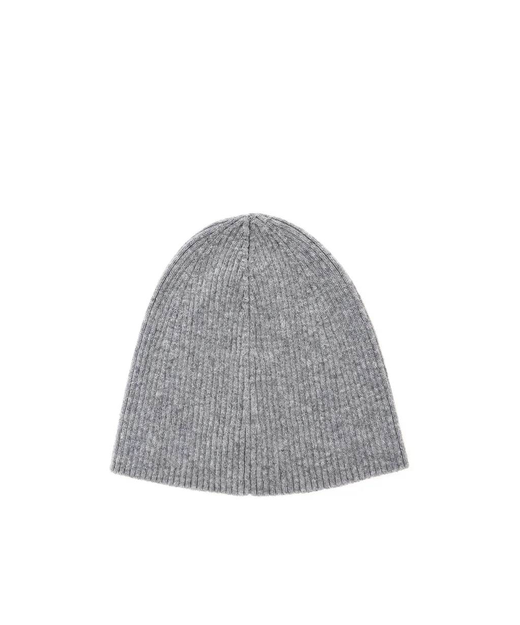 Logo Patch Ribbed Beanie