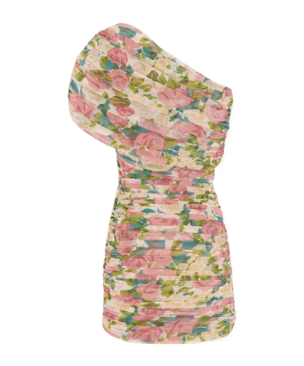 Ruched One-Shoulder Dress