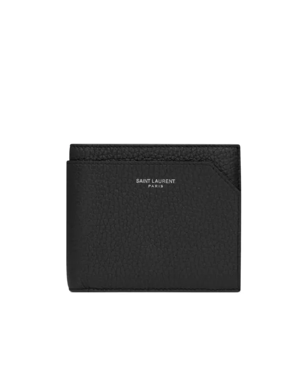 East/West Wallet With Coin Purse In Grained Leather