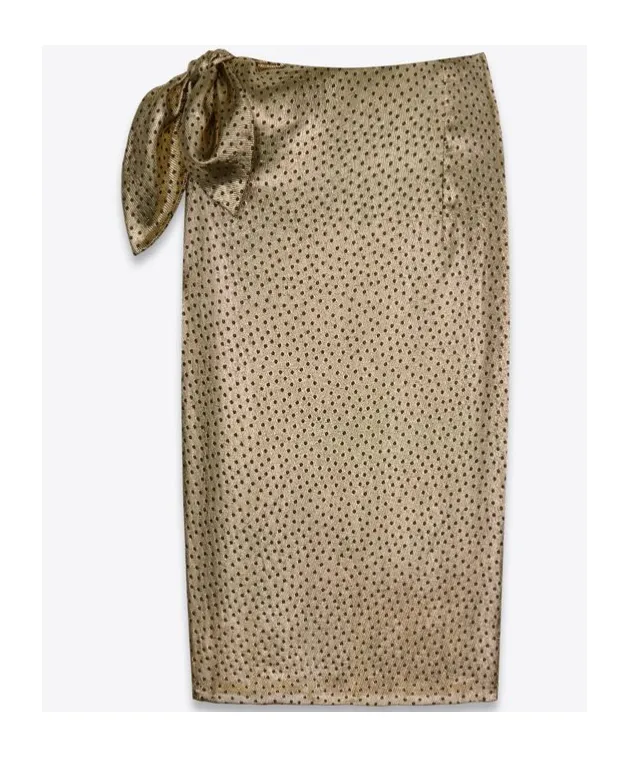 Tied Pencil Skirt