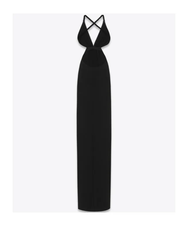 Backless Halter Dress