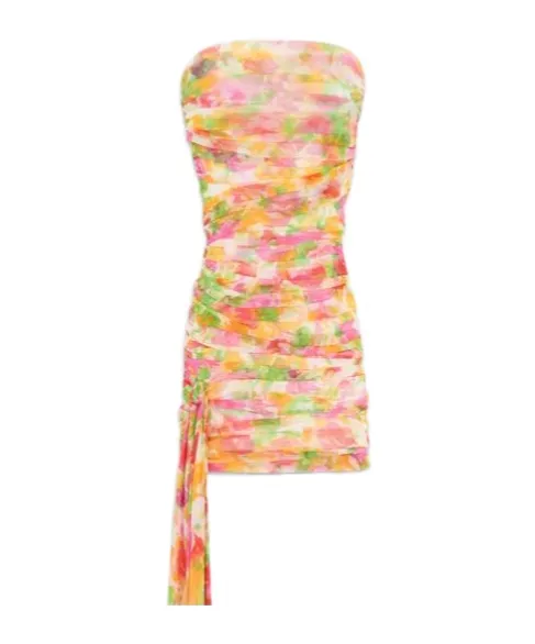 Ruched Strapless Dress