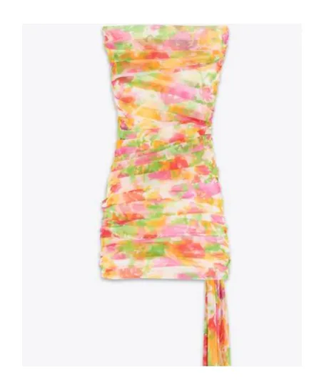 Ruched Strapless Dress