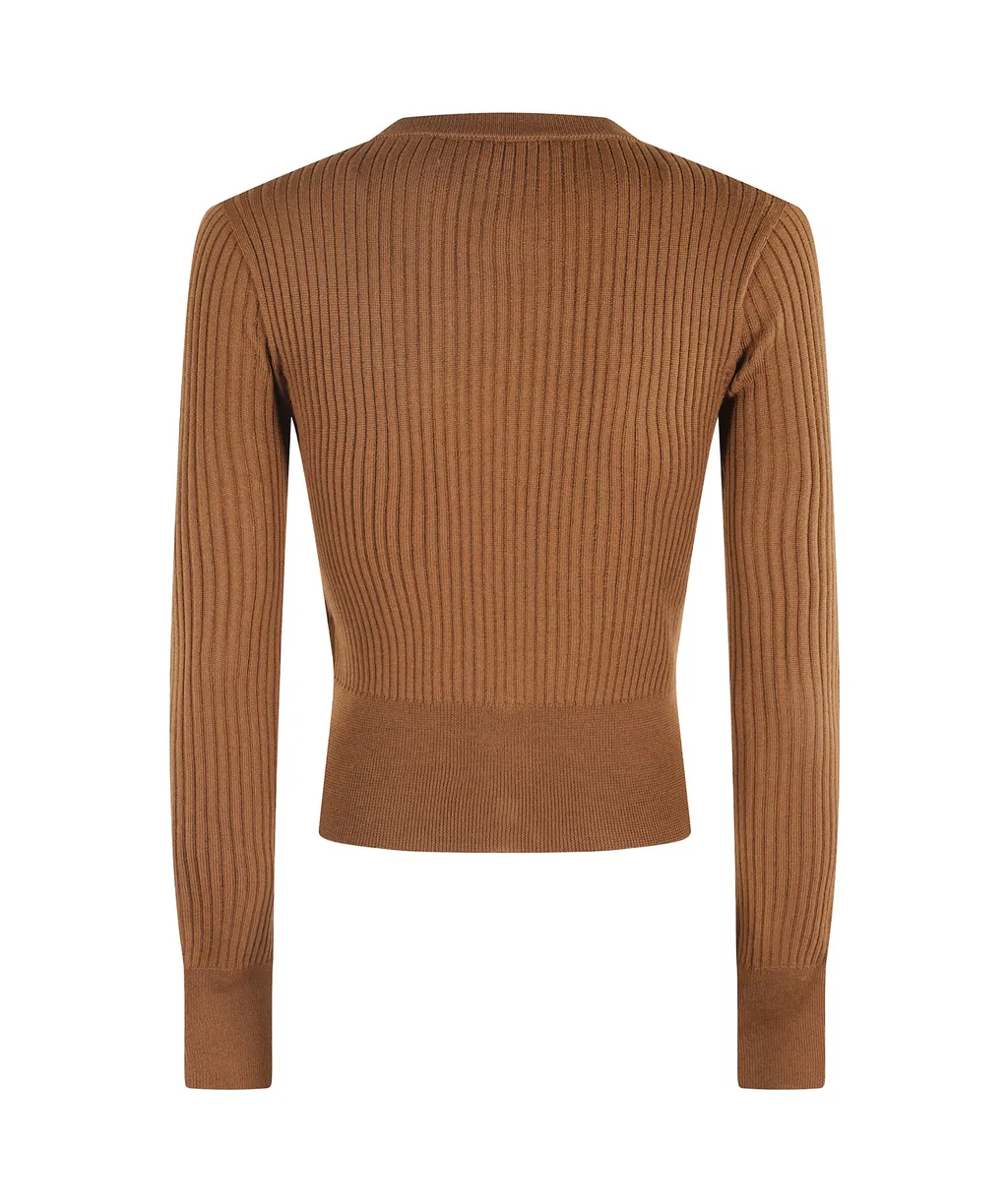 Ribbed Cardigan Knitwear