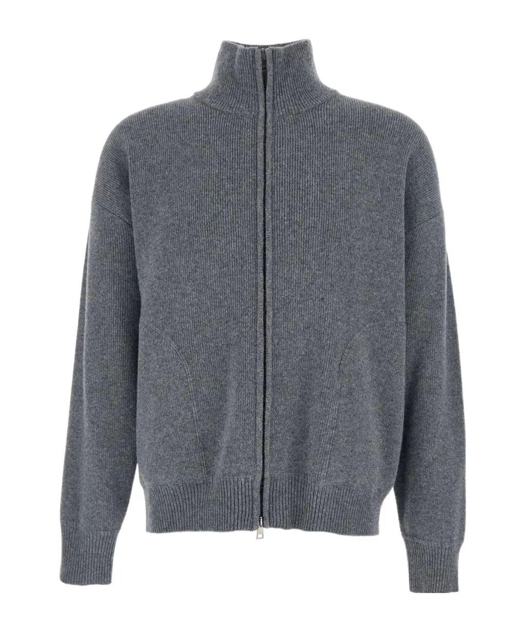 Turtleneck Zip-Up Sweater
