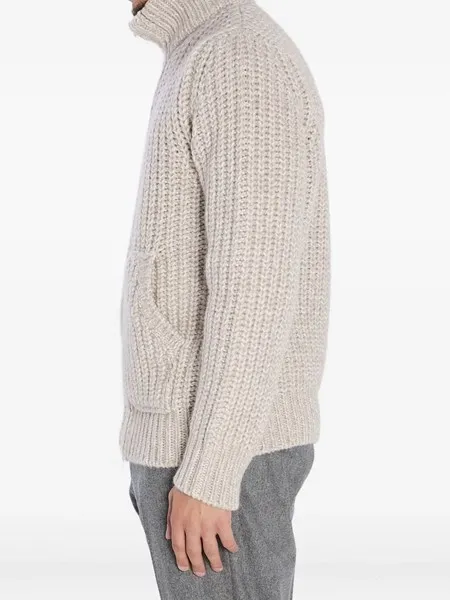 Ribbed Zip-Up Knitwear