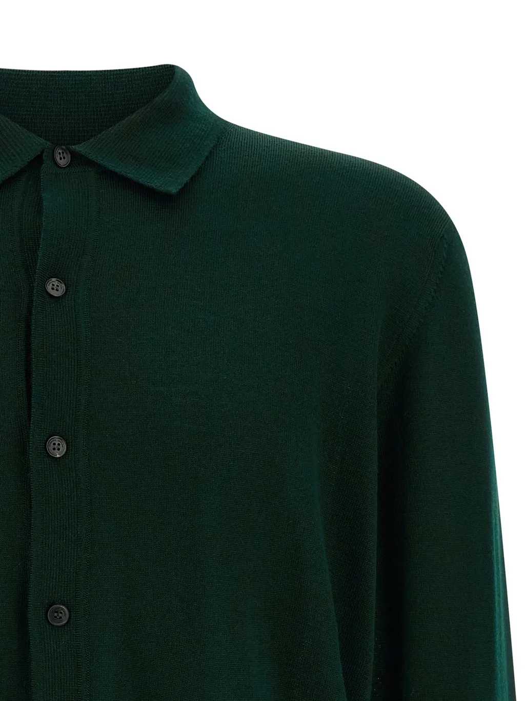Shirt Collar Button Cardigan