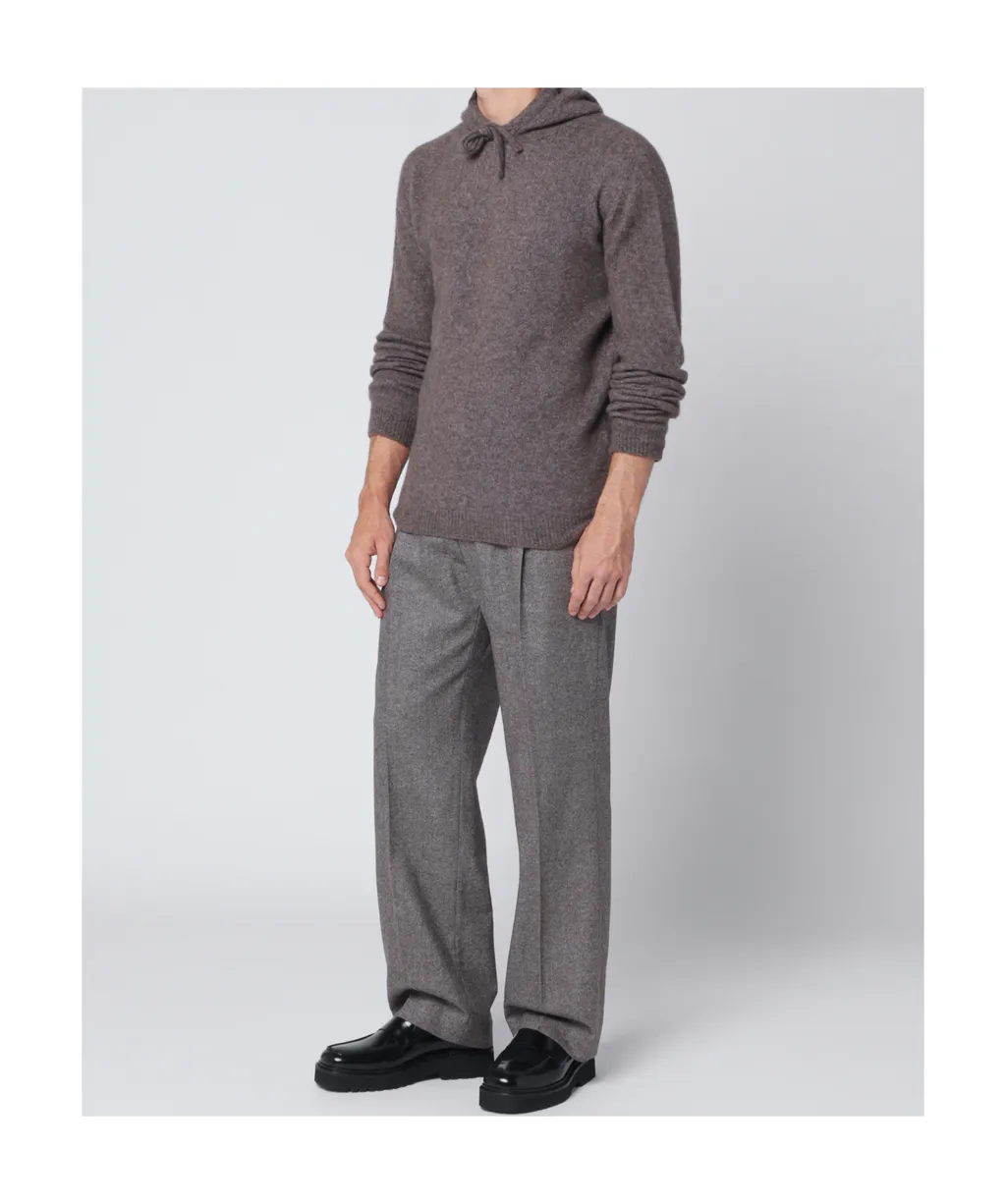 Long-Sleeved Hooded Sweater