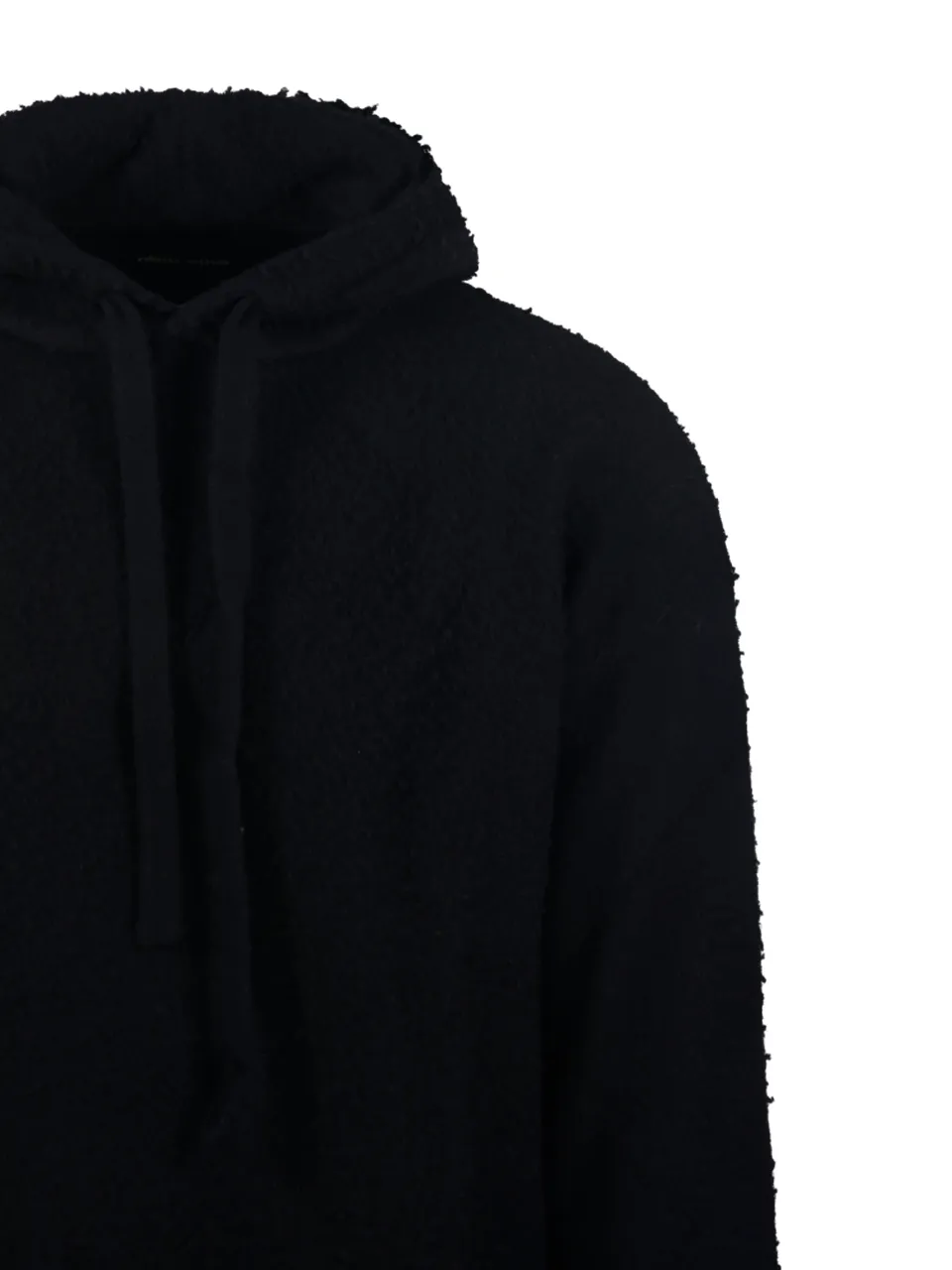 Frayed-Hem Hoodie