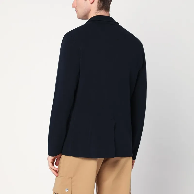 Navy Blue Cotton Jacket Cardigan