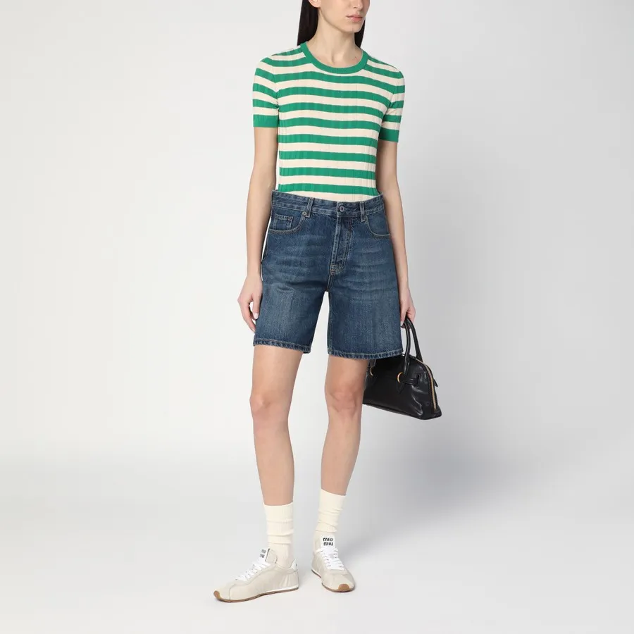 Striped Ribbed T-Shirt