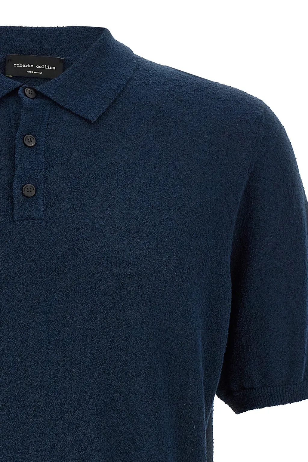 Textured Knit Polo Shirt