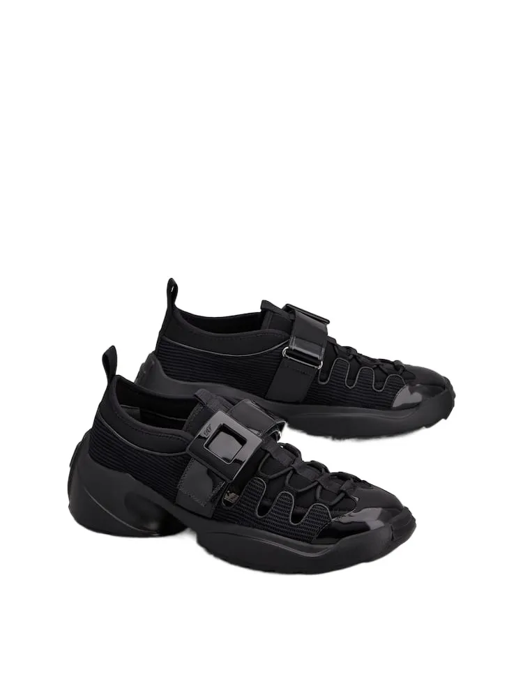 Viv' On The Run Trekky Sneakers In Fabric And Patent Leather