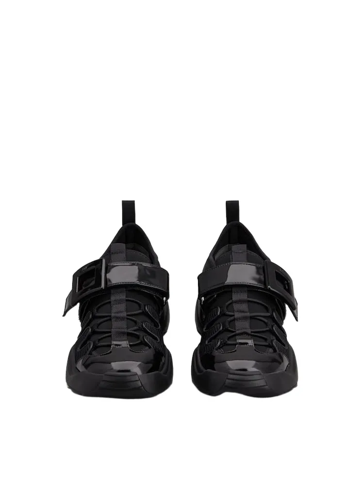 Viv' On The Run Trekky Sneakers In Fabric And Patent Leather
