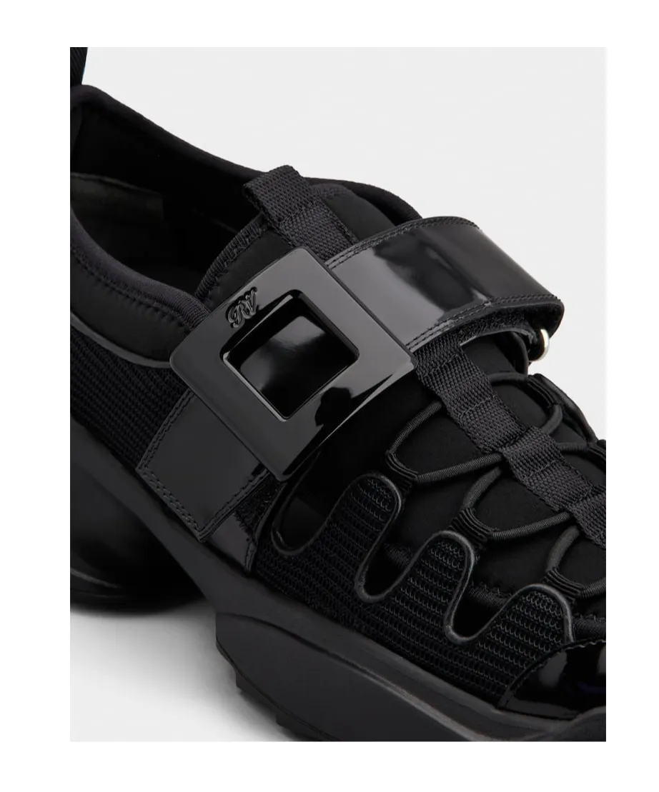 Viv' On The Run Trekky Sneakers In Fabric And Patent Leather