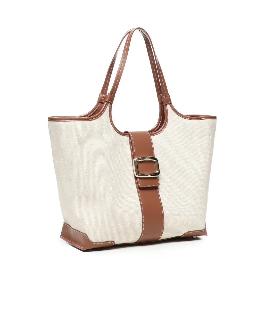 Buckle Detailed Shopping Bag