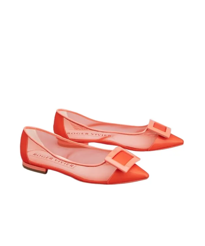 Gommettine Ballerinas In Mesh Fabric