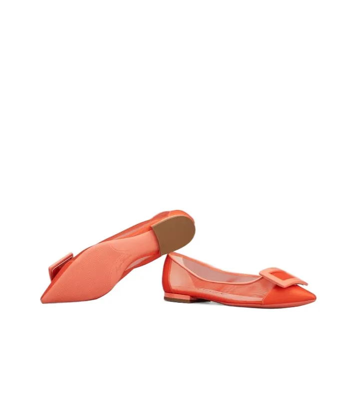 Gommettine Ballerinas In Mesh Fabric