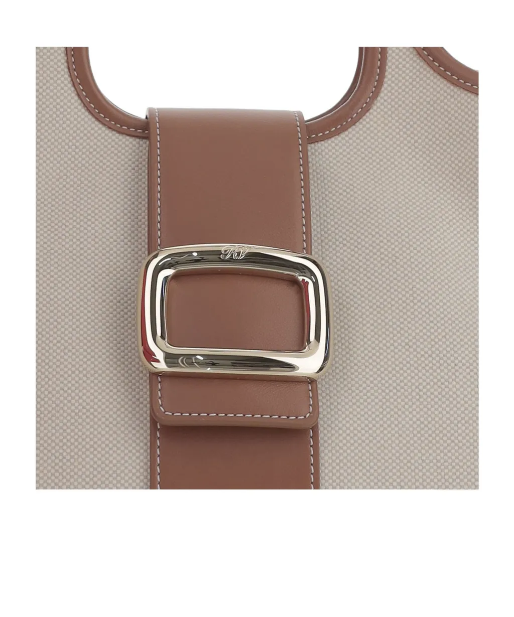 Logo Engraved Buckle Shoulder Bag