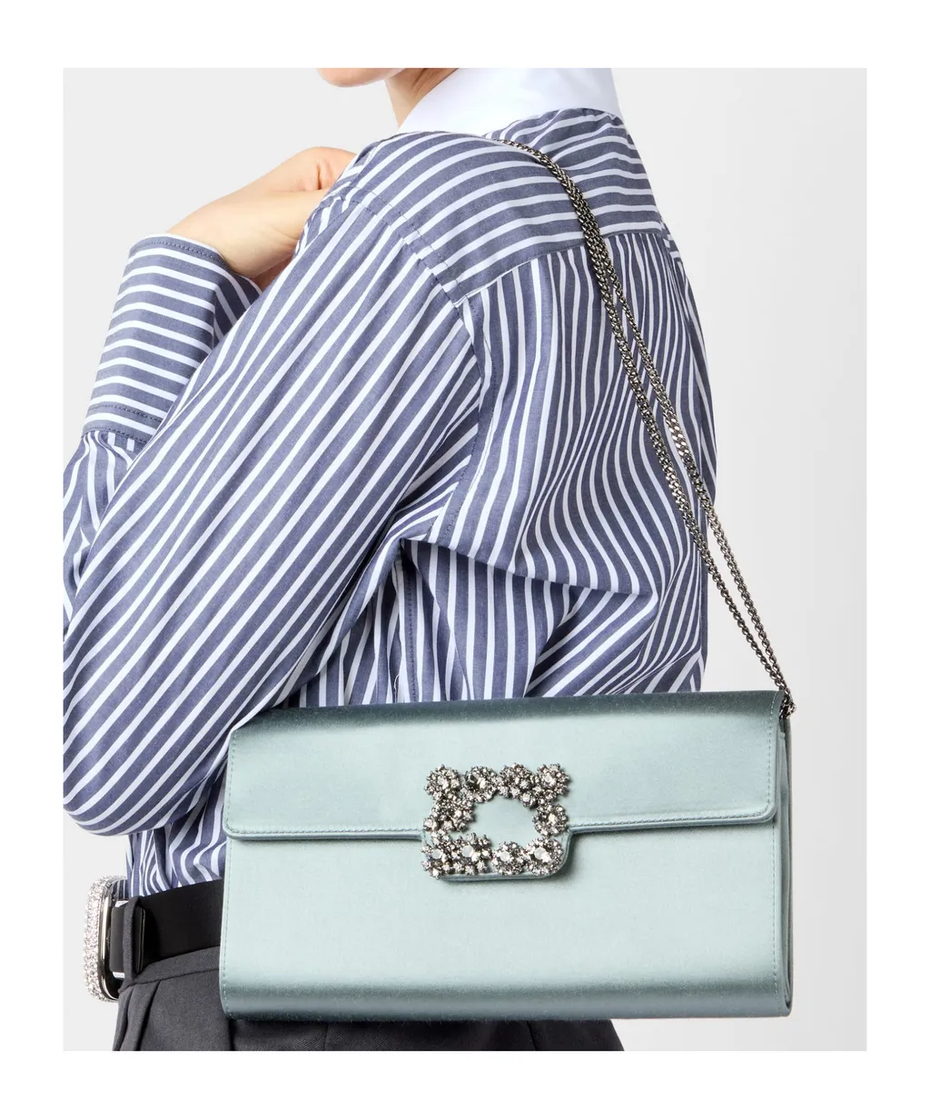 Efflorescence Clutch In Satin