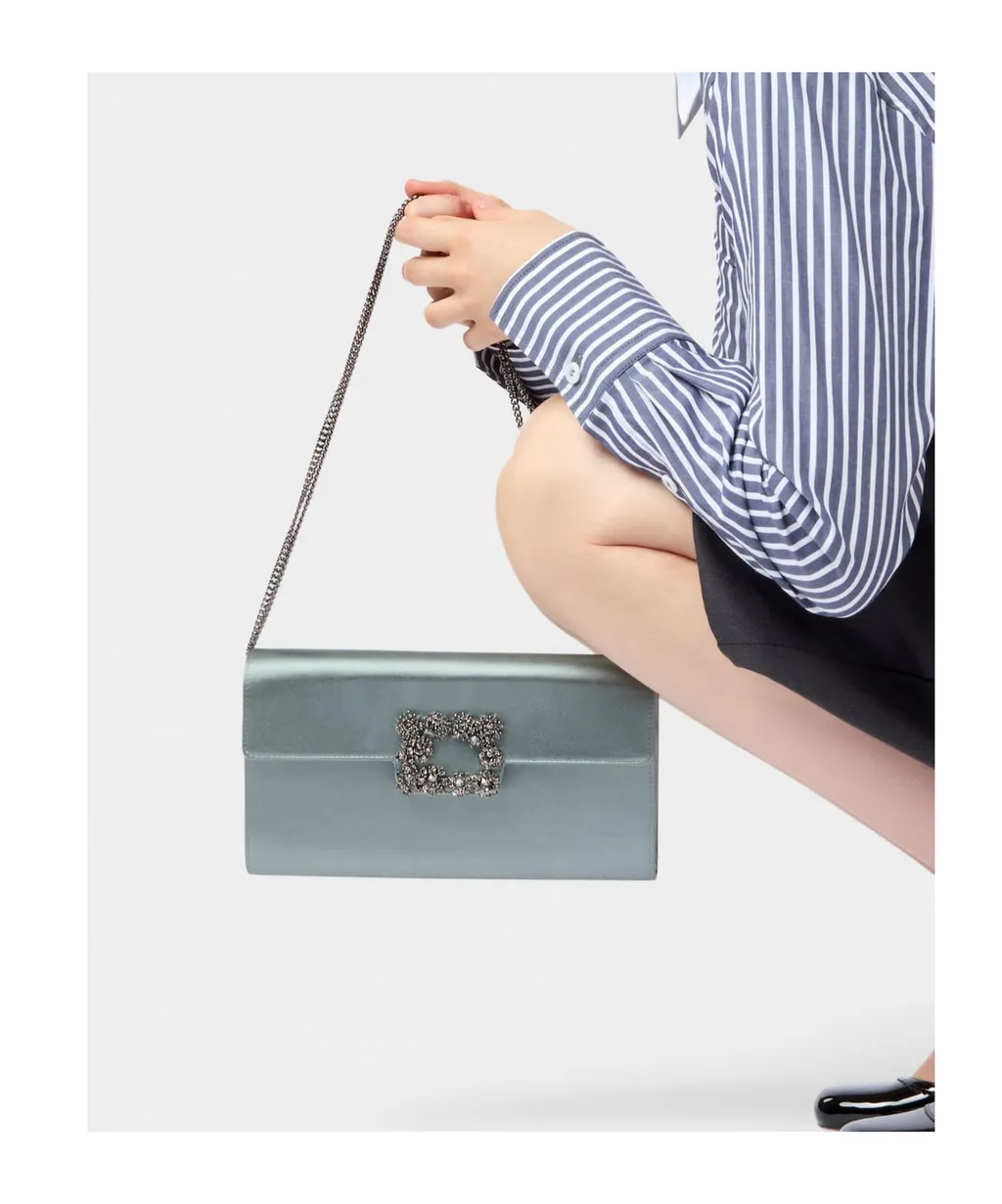 Efflorescence Clutch In Satin