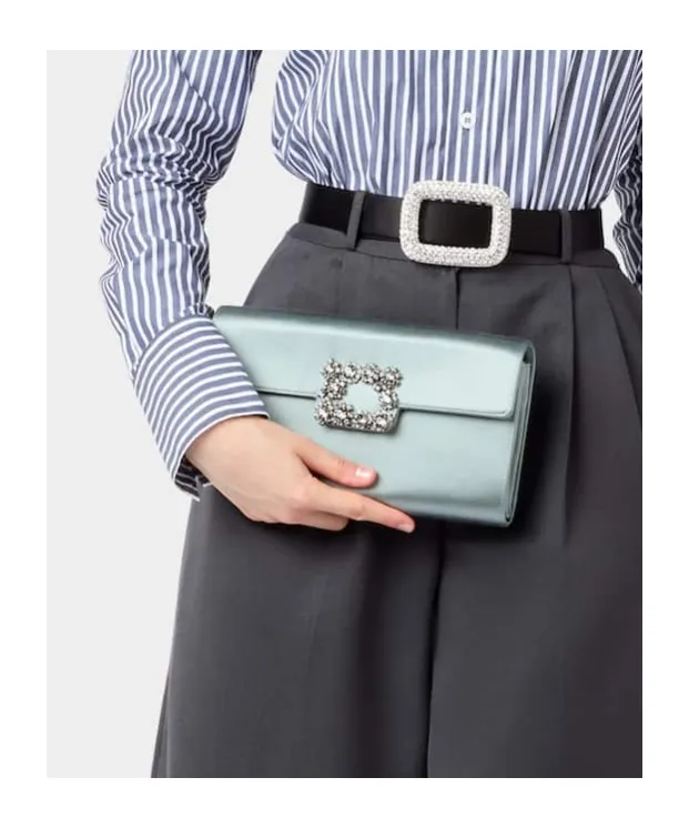 Efflorescence Clutch In Satin