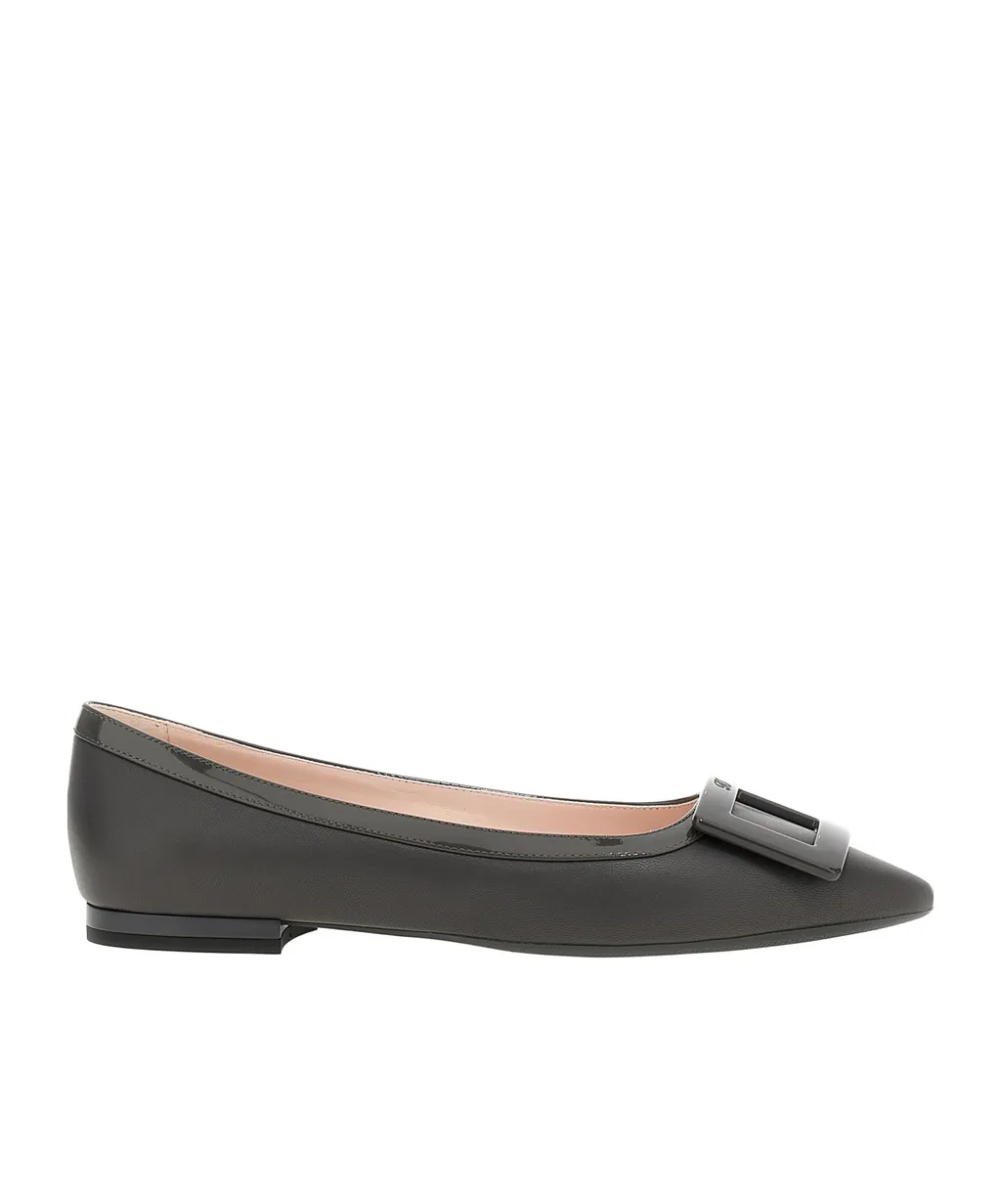 Gommettine Buckle Ballet Flats