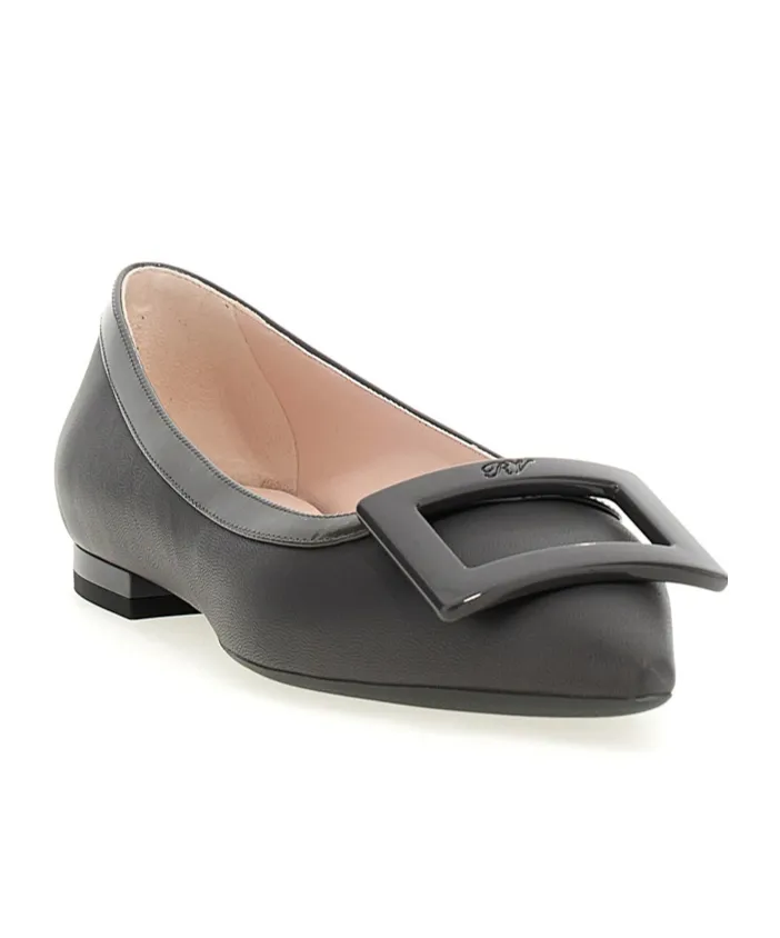 Gommettine Buckle Ballet Flats