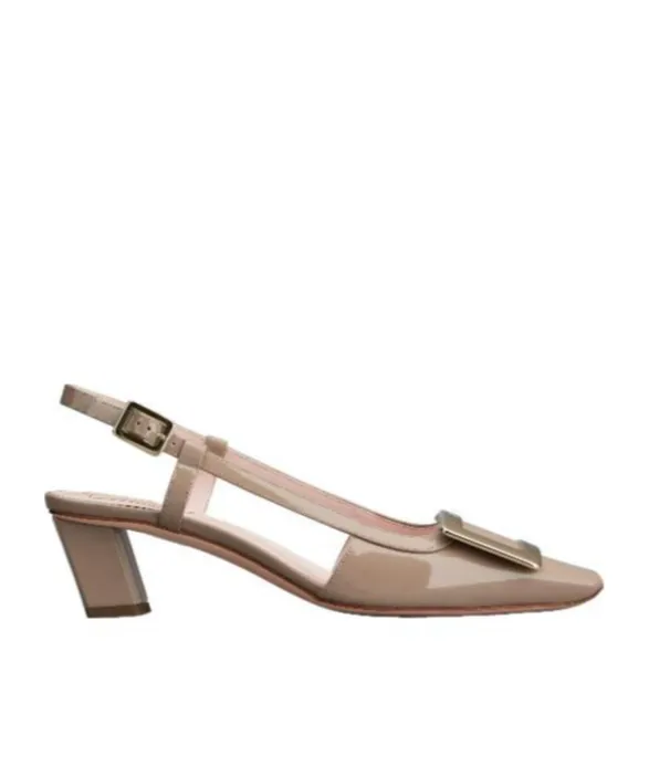 Belle Vivier Buckle Slingback Pumps