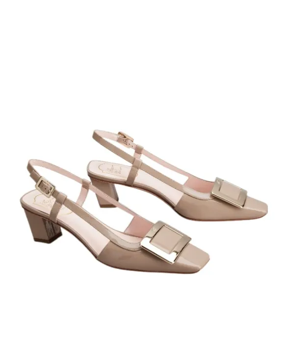 Belle Vivier Buckle Slingback Pumps