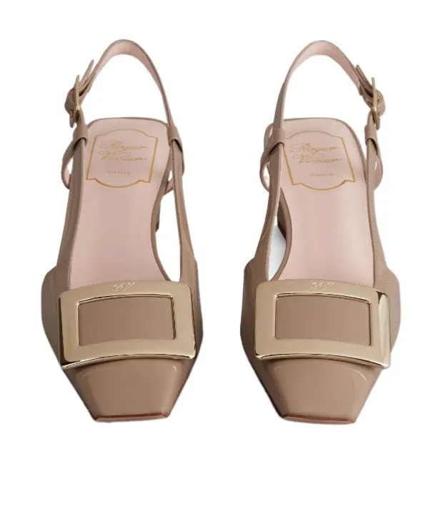 Belle Vivier Buckle Slingback Pumps