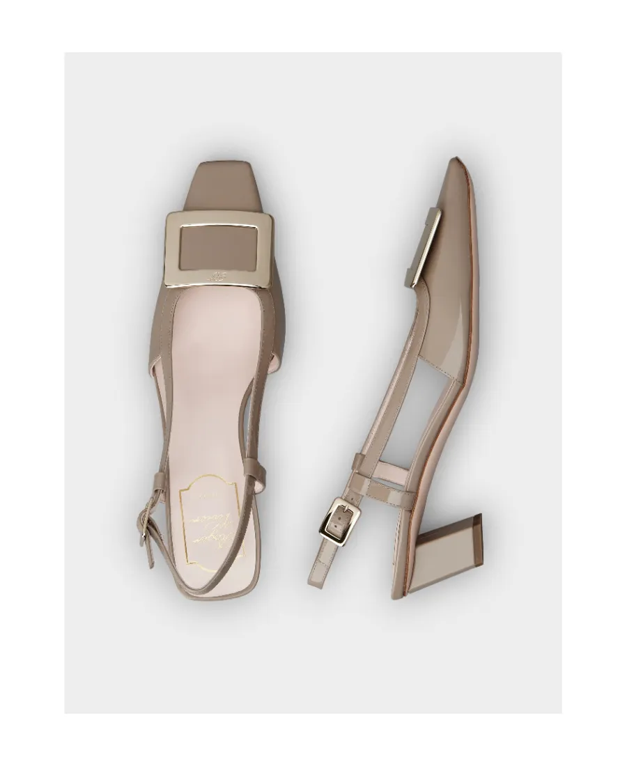 Belle Vivier Buckle Slingback Pumps