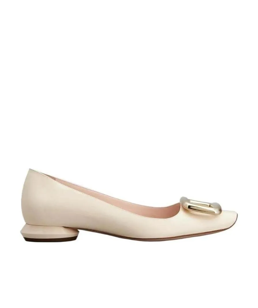 Buckle-Detail Ballerina Shoes