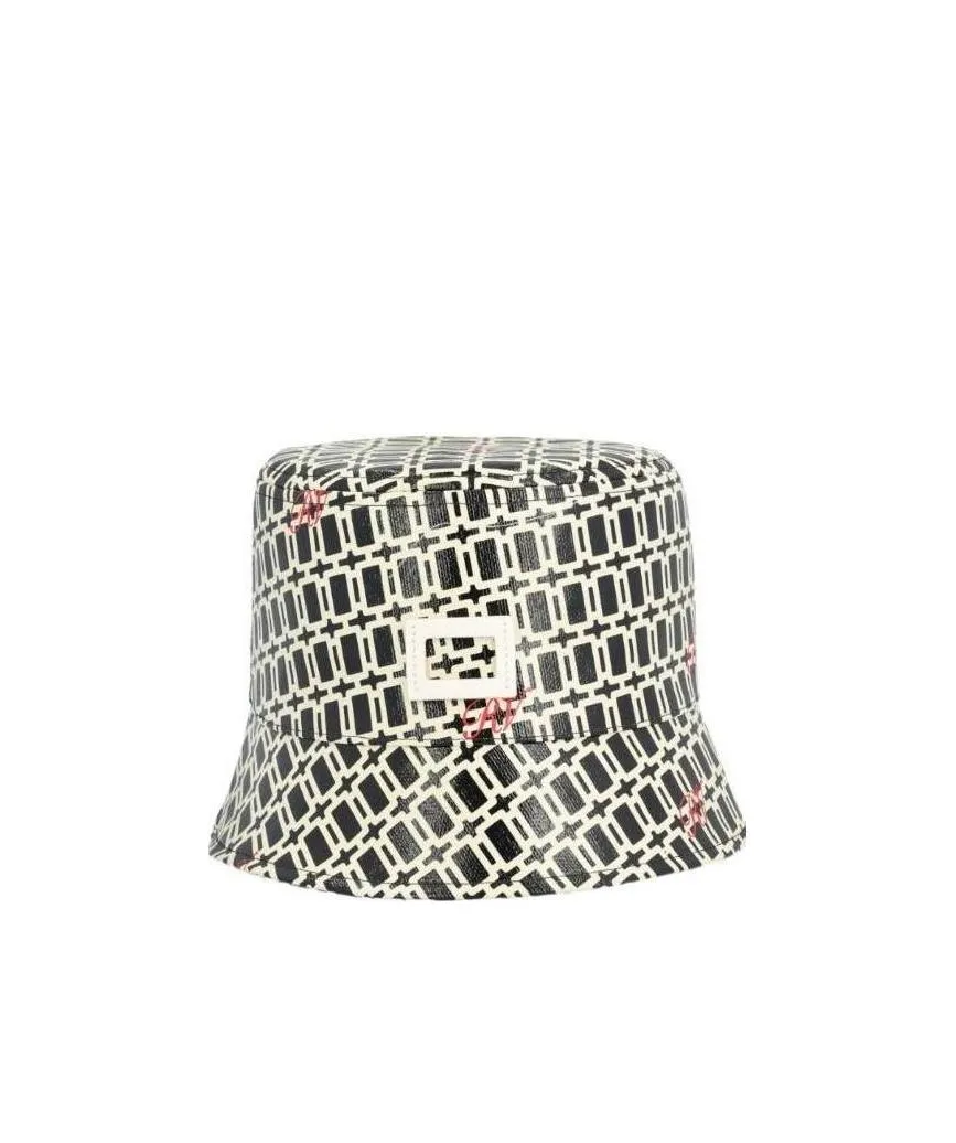 Geometric Pattern Printed Fisher Hat