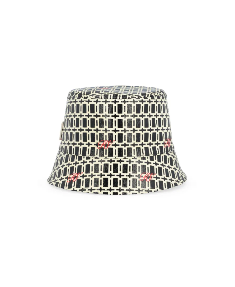 Geometric Pattern Printed Fisher Hat