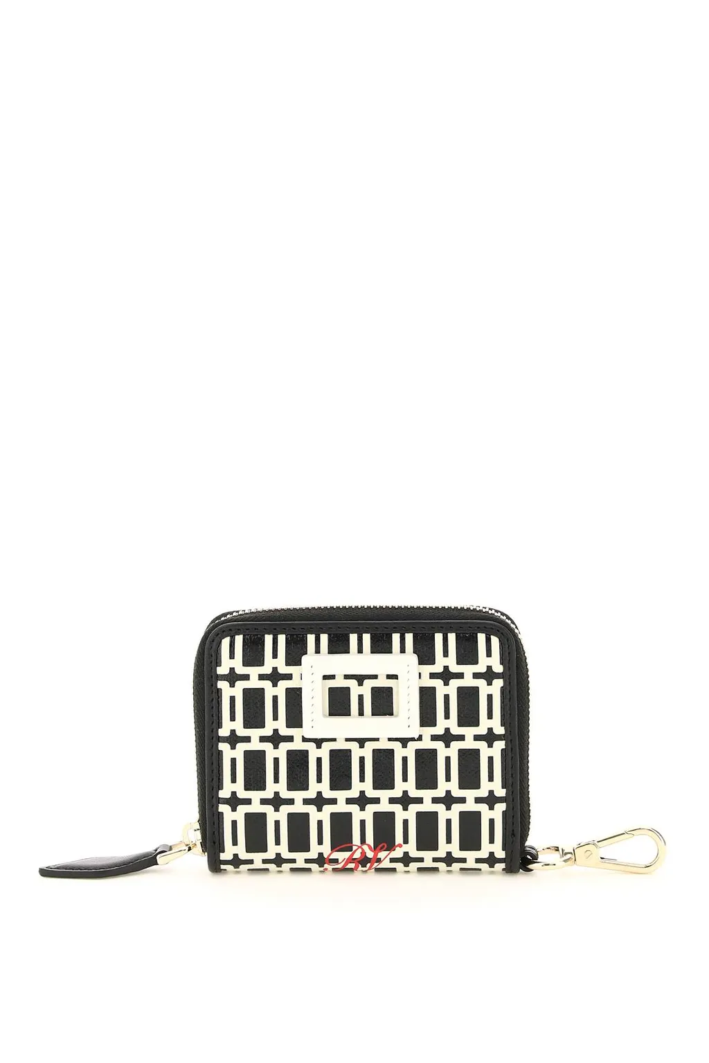 Logo Pattern Zipper Wallet